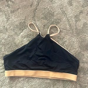 Cali dreaming halter black swim top size 2